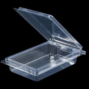 ถาดพลาสติกแบบใช้แล้วทิ้งขึ้นรูปด้วยระบบสุญญากาศ บรรจุภัณฑ์พลาสติก PET แบบฝาพับสั่งทำพิเศษ - Product Image 3