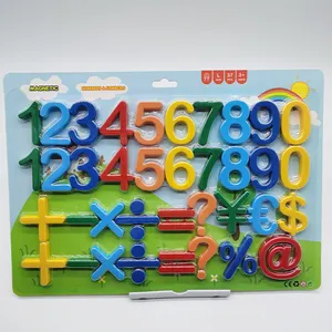 Mainan edukasi bayi Magnet plastik magnetik huruf alfabet dan angka