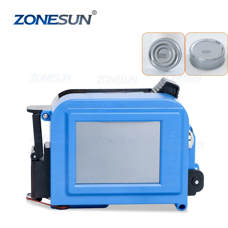 ZONESUN ZS-DC1 חכם נייד נייד מיני כף יד קרטון פחיות בקבוקי תאריך המתכנת מדפסות הזרקת דיו