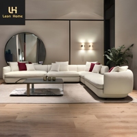 Projet de villa design, style moderne, canapé sectionnel de luxe, ensemble de meubles pour salon