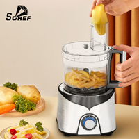 Robot de cuisine professionnel Silver Crest 1000W, mixeur, presse-agrumes, bol en plastique de 2,5 L, électrique, pour hacher, cuisiner, vente directe d'usine