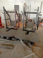 Equipo de fitness para gimnasio, máquina comercial para ejercicio de piernas, con placa