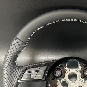 Volante auto in pelle personalizzato per Audi A1 8X A2 A3 Q3 Q5 <span class=keywords><strong>Q2</strong></span> A4 A5 A6 A8 Q3 Q5 Q7 S3 S5 S7 accessori per auto volante - Product Image 3