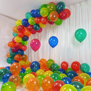 Ballons en latex translucides |   Finition brillante comme un gemme |   Ballons semi-transparents de qualité supérieure pour un style luxueux Décoration de fête haut de gamme - Product Image 2