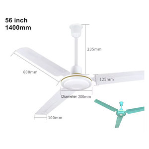 Ventilateur de plafond industriel en cuivre de 48 et 56 pouces, en stock, pour la maison, la salle de classe, le restaurant - Product Image 5