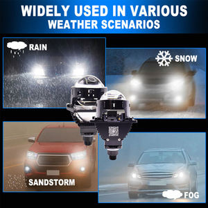 <span class=keywords><strong>Prix</strong></span> d'usine, lentilles de projecteur de 3 pouces, phares H4 H7 50W/60W 3000K 4300K 6500K haute puissance 9005 APP LED bi-projecteur - Product Image 6