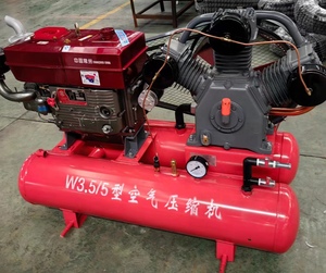 Made in China 5bar 18.5kw <b>Mini</b> Portable Industrial Single Cylinders Diesel Piston Air <b>Compressor</b> W3.5/5 - Product Image 2