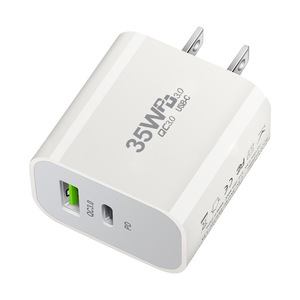 Cargador de pared adaptador de corriente USB A + C de 35W, cargador de viaje USB de 35W, cargadores rápidos PD de carga rápida para iPhone 11 12 13 14 15 16 - Product Image 4