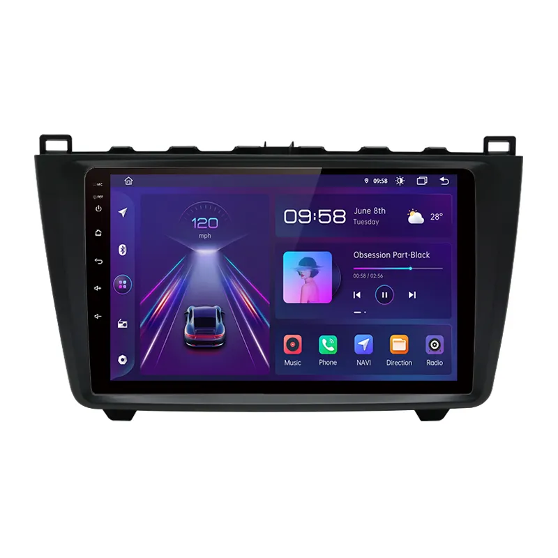 Junsun V1pro AI Voice 2 din Android Auto Radio per Mazda 6 GH 2007 - 2012 Carplay 4G Car Multimedia GPS 2din autoradio DSP