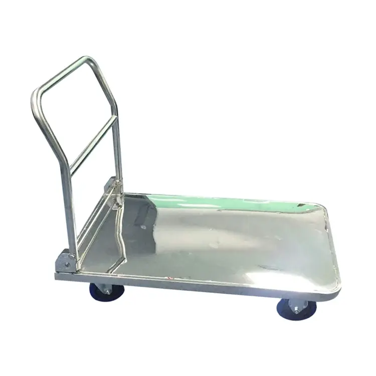 Duurzaam Kwaliteitsplatform 150Kg Laadvermogen Heavy Duty Roestvrij Waterdicht Instrument Stalen Trolley