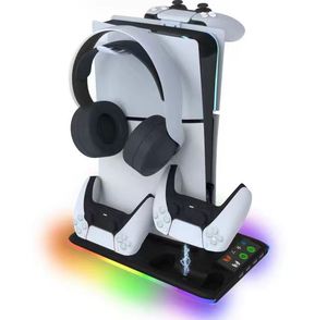 Nueva llegada consola de juegos soporte de refrigeración para Sony PS5/PS5 Slim con soporte de luz RGB PS5 accesorios delgados - Product Image 2