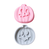 Moule à gâteau en silicone jetable écologique de 8 pouces en forme de citrouille pour Halloween, outil de cuisson pour desserts français, accessoires décoratifs