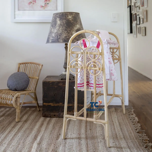 ราวแขวนผ้าหวายแบบยั่งยืนสำหรับเด็กราวแขวนผ้าหวายธรรมชาติเป็นมิตรกับสิ่งแวดล้อมสินค้ามาใหม่ - Product Image 1