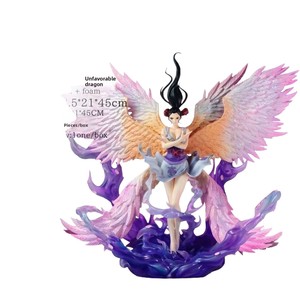 <span class=keywords><strong>Figura</strong></span> de <span class=keywords><strong>Nico</strong></span> <span class=keywords><strong>Robin</strong></span> de One Piece, Estatua GK con Alas, Modelo de Anime en PVC con Efecto de Llama Púrpura y Cabeza Extraíble - Product Image 5