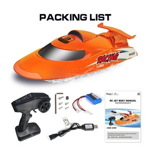 Bateau télécommandé V009 2,4 GHz 4 canaux, bateau à réaction électrique RC en ABS avec portée de 150 m, batterie 7,4 V 1500 mAh, prêt à l'emploi - Product Image 5
