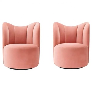Sillón Giratorio <span class=keywords><strong>Regency</strong></span> a Precio de Fábrica, Diseño Moderno de Mediados de Siglo, Tapizado en Terciopelo de Colores, para Sala de Estar u Hotel, Garantía de 10 Años - Product Image 3