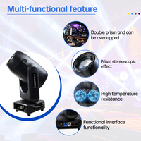 Projecteur LED professionnel 500W BSW à tête mobile avec CTO, CMY, prisme, filtre Frost, DMX512, RDM pour événements, concerts, tournées et éclairages de scène