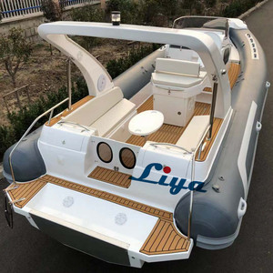 Liya 27ft Rib Boat 8.3m <span class=keywords><strong>Bateau</strong></span> <span class=keywords><strong>de</strong></span> pêche gonflable <span class=keywords><strong>semi</strong></span>-<span class=keywords><strong>rigide</strong></span> avec coque en fibre <span class=keywords><strong>de</strong></span> verre et moteur hors-bord - Product Image 4