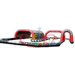 Parque Comercial deporte inflable carrera con bola juego inflable Kart pista de carreras