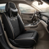 Housse de siège de voiture en cuir durable, ensemble complet, toutes saisons, universelle, sportive, pour cinq places, protection des sièges de voiture