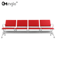 Chaise d'attente en PU pour hôpital, banc d'aéroport, sièges de hall de banque, fauteuil lounge 3 places, sièges d'aéroport, chaises de salle d'attente