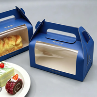 Emballage en papier de qualité alimentaire, boîte de boulangerie, impression de logo personnalisée, impression UV, boîte cadeau pliable, boîte à gâteau, écologique, recyclable