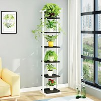 Rak Tanaman Beroda Multi-tingkat untuk Sukulen Pothos, Tempat Pot Bunga Besi, Dapat Dipindahkan, untuk Ruang Tamu Dalam Ruangan