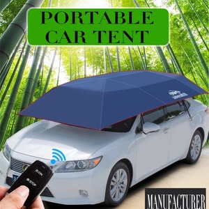 Dingku Automatic Mobile Car Canopy Navy Blue Folding Sunshade For Mercedes-Benz Outdoor Protection - Product Image 4
