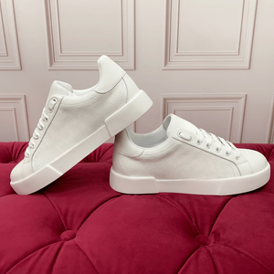 Nouvelle Tendance Mode Dolces 2026 : Chaussures Plates Décontractées Classiques à Tige Tissée Blanche Graffiti Printemps Gabbna - Product Image 3