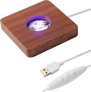 Lampada Sfera di Cristallo 3D del Sistema Solare con Base Quadrata in Legno, Luce Decorativa per la Casa con <span class=keywords><strong>Pianeti</strong></span> 3D e Altri Oggetti in Cristallo - Product Image 2