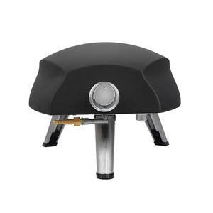 <span class=keywords><strong>Mini</strong></span> four à <span class=keywords><strong>pizza</strong></span> à granulés de 12 pouces à charbon de bois rotatif et four à gaz encastré pour la cuisine extérieure ou le jardin pour les petits espaces - Product Image 3