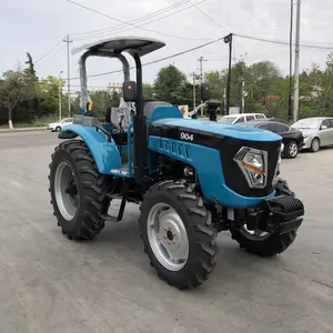 Trattore 2024 agricolo trattore agricolo a ruote 70hp 80hp 90hp 100hp trattori con attrezzo