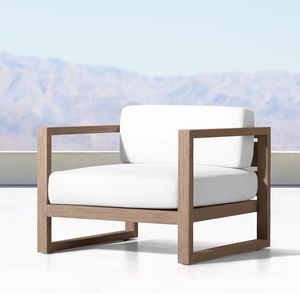 Conjunto de Sofás de Madera Maciza de Teca Modernos para Exteriores, Resistentes a la Intemperie, Duraderos, para Patio de Villa, Apartamento, Hotel, Jardín - Product Image 2
