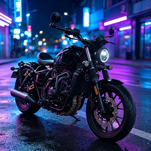 Nouvelle arrivée Changjiang Bobbie 450S, moto cruiser rétro 450cc, refroidissement liquide, double moteur, ABS, bobber vintage - Product Image 4