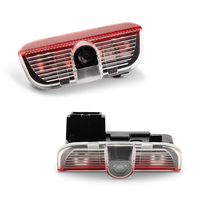 Proyector de Luz LED de Bienvenida para Puerta con Logo para VW Golf Touareg CC Sharan Passat Tiguan Eos, Luz de Sombra Fantasma, Luz LED con Logo para Coche