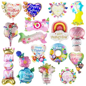 Mother's Day Balloons 2024 Mother's Day Balloon Scene Happy Mothers Day Party Decoration Toy Festival Foil Balloon