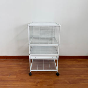 <span class=keywords><strong>Cage</strong></span> à oiseaux en métal pour petits animaux, à une, deux ou trois étages, avec base, directement de l'usine - Product Image 5