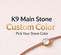Ensemble de bijoux en cristal K9 personnalisé avec collier, bracelet, boucles d'oreilles et pendentif assortis, vente en gros pour cadeaux et diffusion en direct