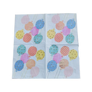 Servilletas de Papel Coloridas y Vibrantes, Degradables, para Celebraciones de Acción de Gracias, San Valentín, Cumpleaños, 5x5 Pulgadas, 40 Unidades, Globos, Marca LR - Product Image 4