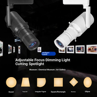 Spot LED Moderne Commercial Orientable et Dimmable à Montage en Saillie, Rail en Aluminium, CRI Élevé 95, Dali, pour Bureau