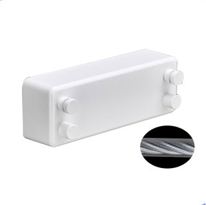 Tendedero Portátil Retráctil de Cable Metálico, Desmontable, Flexible, Reciclable, con Capacidad de Carga de 20 kg - Product Image 3