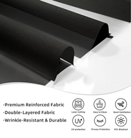Persiana Enrollable Motorizada Inteligente, Tela Blanca que Filtra la Luz, Protección UV, Ecológica, Montaje Superior, Control Remoto por Aplicación, para Dormitorio y Cocina