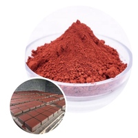 Pigment rouge d'oxyde de fer 130A 180 190 panneau de peinture en caoutchouc de ciment pigment rouge spécial