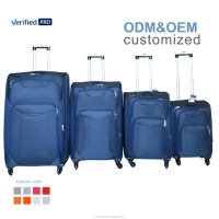 Ensemble de 3 valises de luxe en nylon, légères et souples, avec chariot en fer, idéales pour les voyages d'affaires et longue distance – Vente Flash