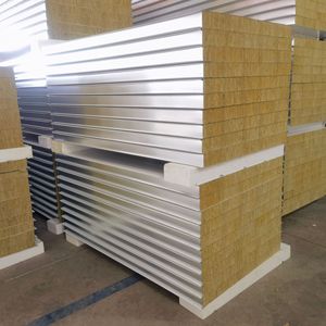 Panel sándwich de acero galvanizado PU núcleo de lana de roca EPS <span class=keywords><strong>para</strong></span> techo de pared edificio de fábrica <span class=keywords><strong>aislamiento</strong></span> <span class=keywords><strong>acústico</strong></span> <span class=keywords><strong>térmico</strong></span> - Product Image 2
