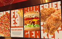 Écran d'affichage numérique HD pour menu de restaurant, panneau publicitaire suspendu LCD 32 43 50 55 pouces