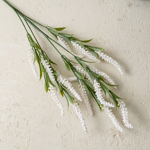 Flor Artificial Estilo Shakespeare, Plástico Blanco, 15 Cabezas, Decoración para Bodas, Arreglo para Jarrón - Product Image 3