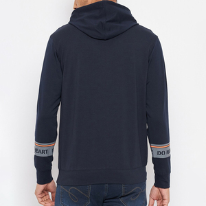 Wholesale Winter High Quality Breathable Cotton Blended Fleece Loose Fit Thermal Custom Printing Embroidery <b>Hoodies</b> for Men - Product Image 5