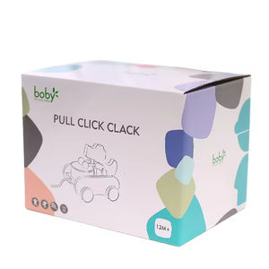 Giocattolo Educativo Montessori per Bambini EDULAND, Auto a Corda Disegnata a Mano, Design a Tamburo, Camminatore Ritmico per Neonati e Bambini - Product Image 5