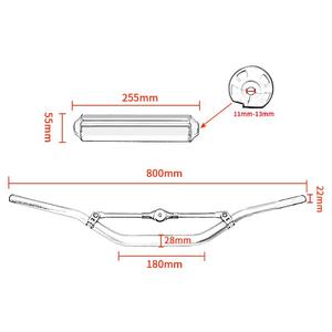 Kit de guidon universel pour moto CNC, guidon en aluminium à double fonction avec barre d'équilibrage pour scooter - Product Image 2
